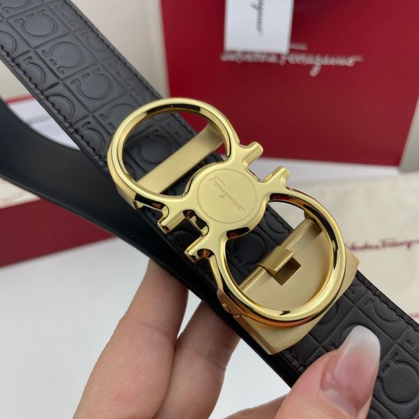 salvatore ferragamo皮帶 菲拉格慕2022新款 HF0522-11牛皮壓花紋時尚腰帶