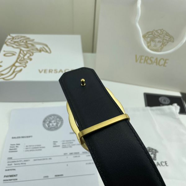 versace皮帶 範思哲2022新款　HF0522-3牛皮壓花時尚腰帶