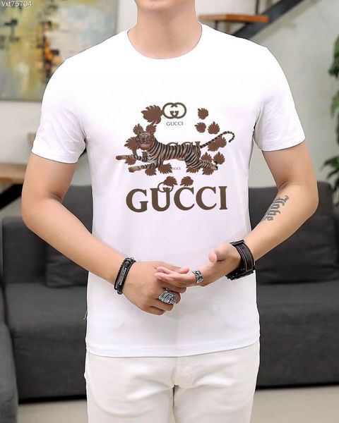 gucci短t 2022新款 古馳絲光棉圓領短袖T恤 MG0507-5款