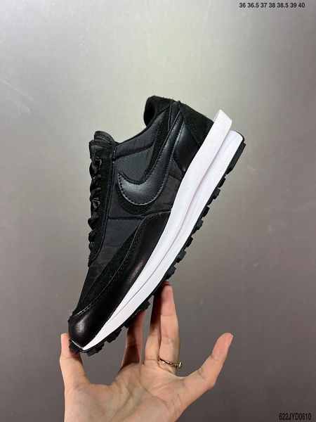 Undercover x Sacai x Nike LDWaffle 三方聯名走秀款解構雙底雙勾雙鞋舌華夫女款慢跑鞋