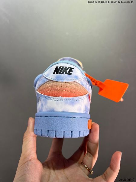 OFF-WHITE x Nike Dunk Low x FL 2022新款 三方聯名款男女生解構綁帶滑板鞋