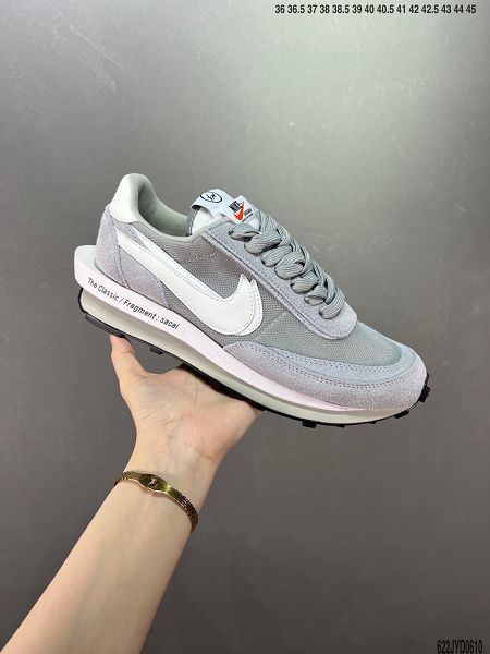 Undercover x Sacai x Nike LDWaffle 三方聯名走秀款解構雙底雙勾雙鞋舌華夫男女款慢跑鞋