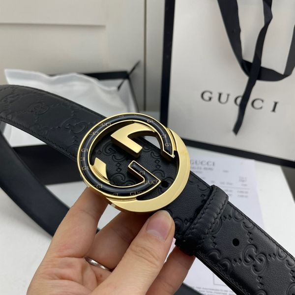 gucci皮帶 古馳2022新款 HF0523-11牛皮壓花紋時尚腰帶