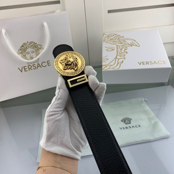  versace範思哲 2020新款皮帶 HF202005牛皮荔枝紋時尚腰帶