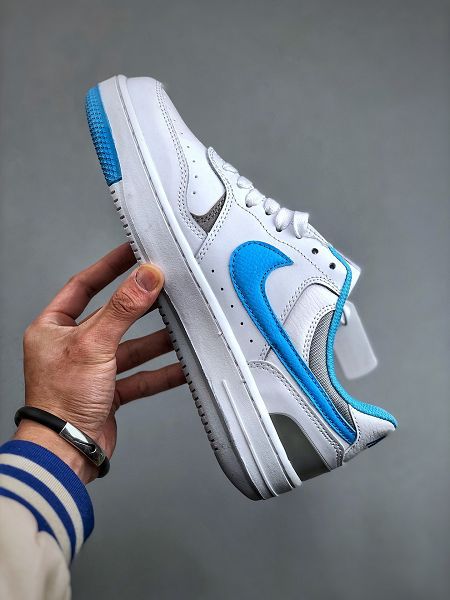 Nike Gamma Force 白藍色男女款復古運動休閒厚底低幫板鞋 