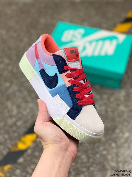 Nike Zoom Blazer Mid Premium SB 2022新款 解構馬賽克開拓者男女款運動板鞋