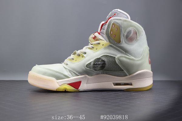 Off White x Nike Air Jordan 5 2020新款 OW聯名AJ5男女生籃球鞋