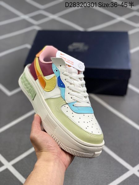 Nike Wmns Air Force 1 Fontanka 2022新款 空軍一號錯位解構系列男女款低幫輕量板鞋