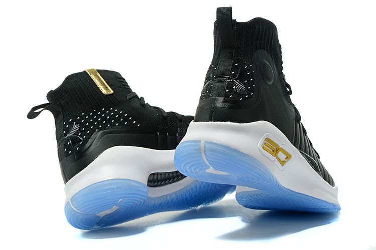 under armour curry 4 2017新款 安德玛库里4代男生篮球鞋 黑白金