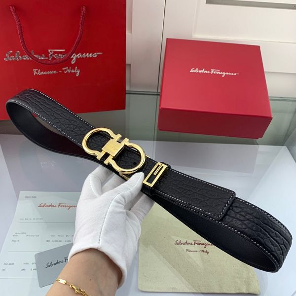 salvatore ferragamo皮帶 菲拉格慕2020新款 HF202021牛皮大象紋時尚腰帶