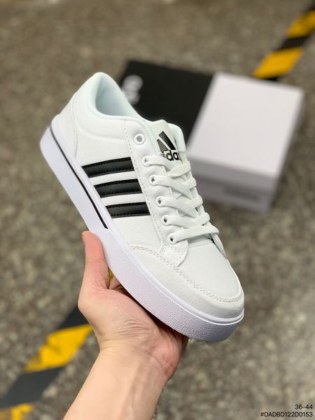 Adidas NEO GVP CANVAS STR 2022新款 男女款校園風帆布低幫校園板鞋