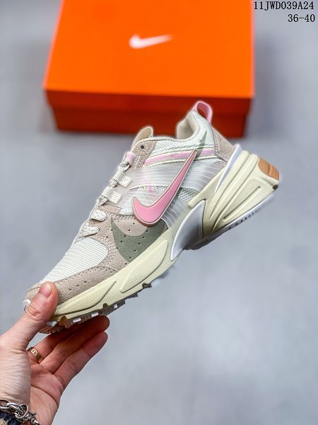 Nike V2K Runtekk 黑銀老爹鞋厚底復古跑步鞋女鞋