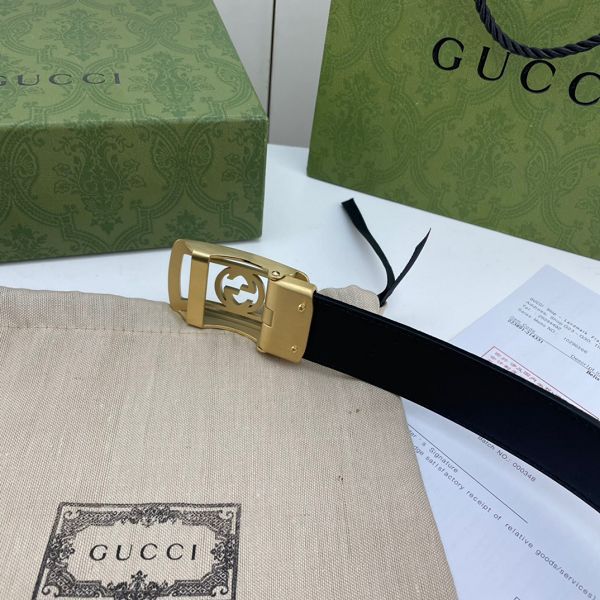 gucci皮帶 古馳2022新款皮帶 HF032706頭層牛皮壓花紋時尚腰帶