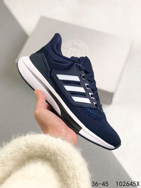 Adidas EQ21 Run 2022新款 男女款全新緩震休閑運動跑步鞋