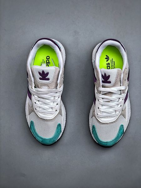 Adidas Tresc Run Boost 2025新款女生真爆米花復古休閒運動跑步鞋
