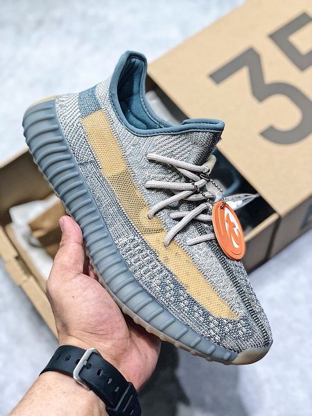 Adidas Yeezy Boost 350 V2 2020新款 真爆椰子情侶款慢跑鞋 帶半碼