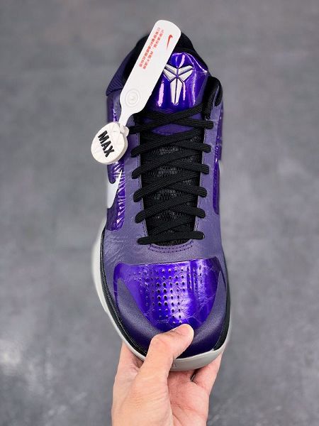 Nike Zoom Kobe V Chaos 2021新款 科比5暗夜紫男款全掌實戰籃球鞋 帶半碼