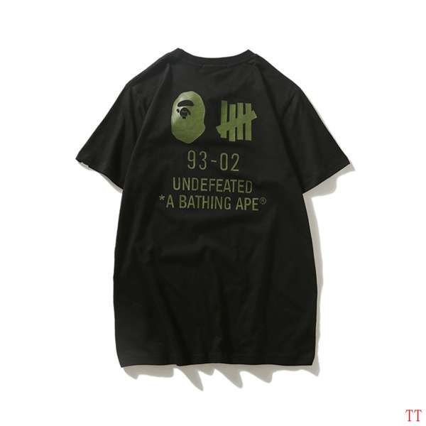 undefeated,undefeated壁纸 bape短t 2018新款 猿人头undefeated联名款圆领男生休闲短袖t恤 黑色