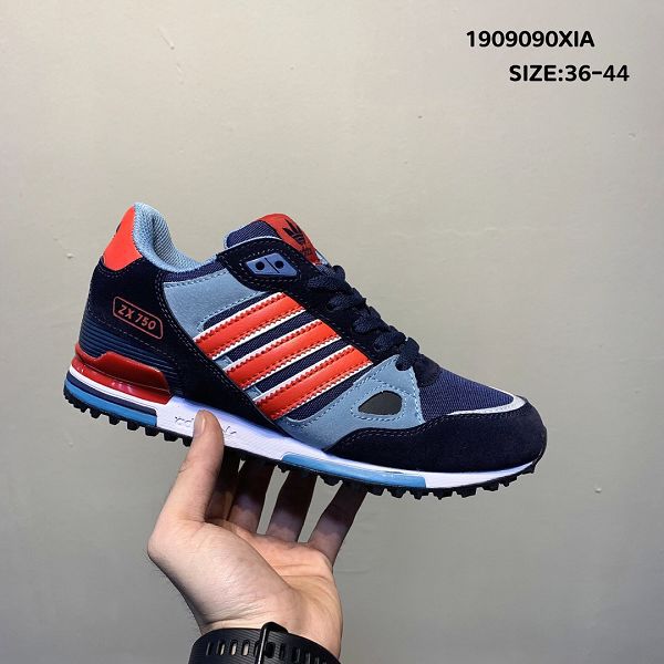 adidas originals zx750 2019新款 三葉草復古情侶款休閒慢跑鞋