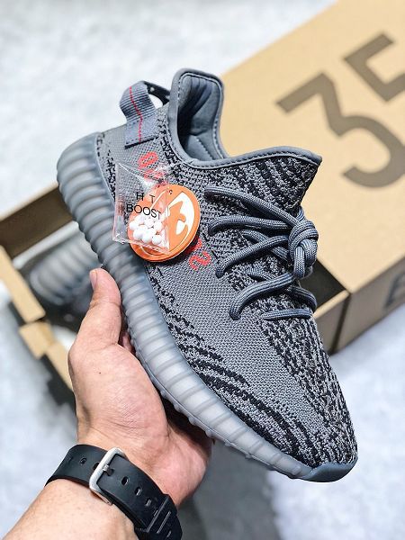 Adidas Yeezy Boost 350 V2 2020新款 真爆椰子情侶款慢跑鞋 帶半碼