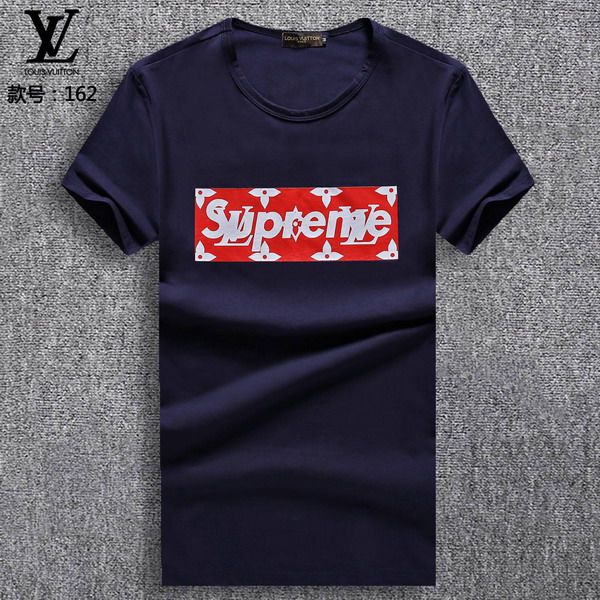 路易威登 louis vuitton 2018夏季新款 supreme联名印花box圆领男生
