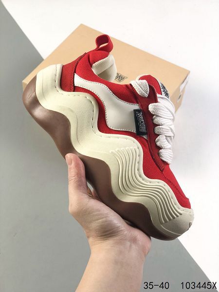 XKEYOAY Low Sneaker變形溶解波浪大底女生低幫休閒板鞋