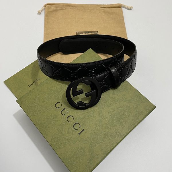 gucci皮帶 古馳2022新款 HF0523-14牛皮壓花紋磨砂銅扣時尚腰帶