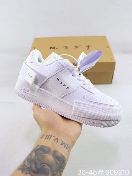 Nike Air Force 1 2021新款 AF1空軍一號解構N354男女款休閒板鞋 帶半碼