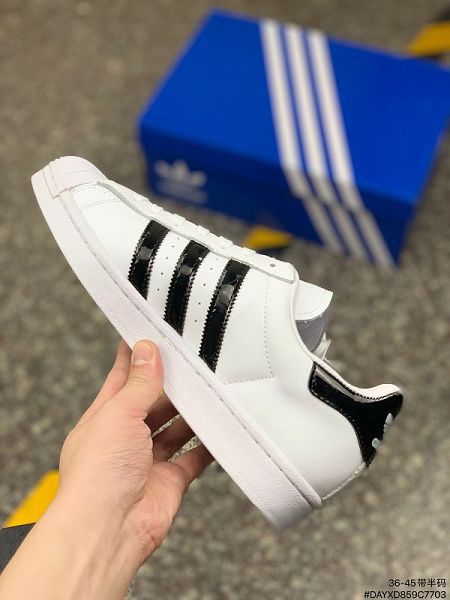 Adidas Superstar II 2021新款 男女款貝殼頭經典潮流復刻板鞋 帶半碼