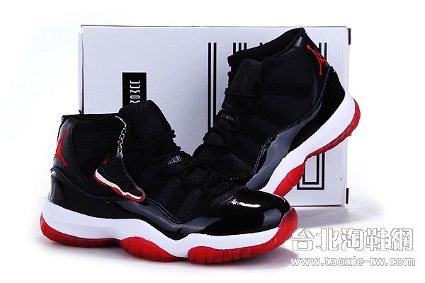 air Jordan 喬丹11代籃球鞋係列 休閑運動鞋 男鞋 黑紅色