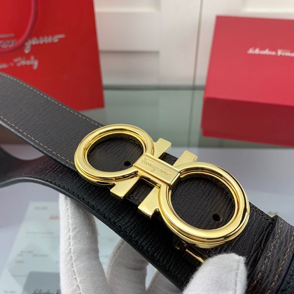 salvatore ferragamo皮帶 菲拉格慕2020新款 HF2020016牛皮牙簽紋時尚腰帶