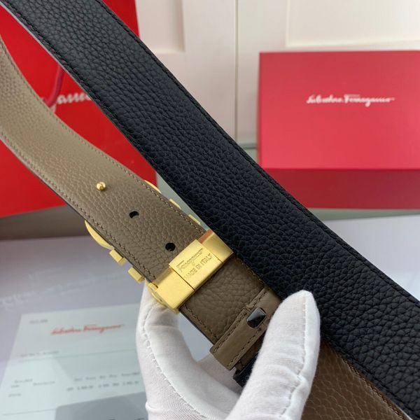 salvatore ferragamo皮帶 菲拉格慕2020新款　HF202003牛皮荔枝紋時尚腰帶