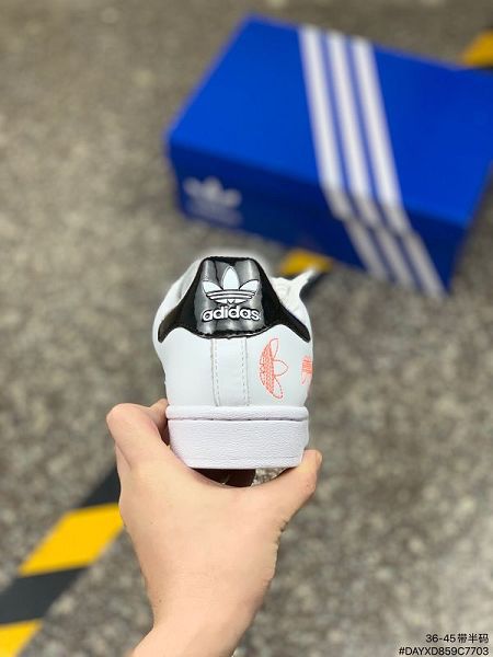 Adidas Superstar II 2021新款 男女款貝殼頭經典潮流復刻板鞋 帶半碼