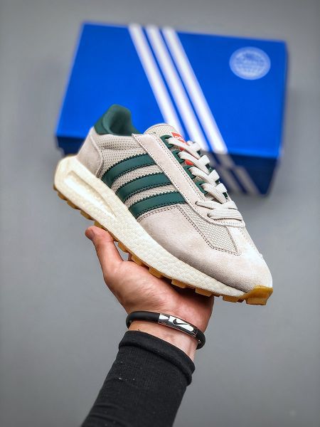 adidas Originals Retropy E5 2022新款 爆米花速度輕盈復古系列男女款慢跑鞋