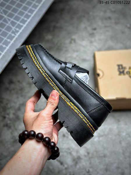 Dr.martens 2023新款 馬丁大夫牛皮厚底粗跟馬丁靴