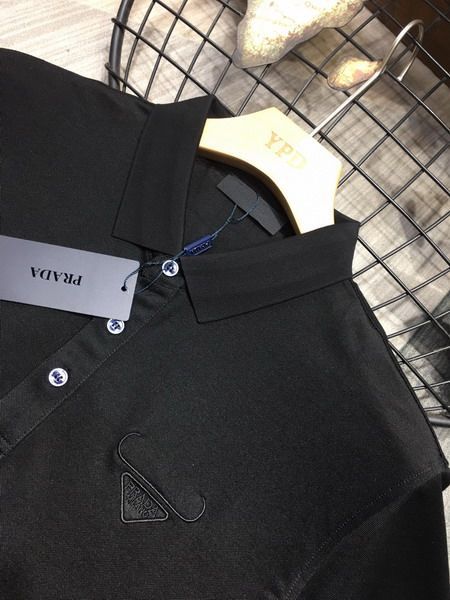 prada polo衫 2021新款 普拉達高品質翻領短袖polo衫 MG0520款