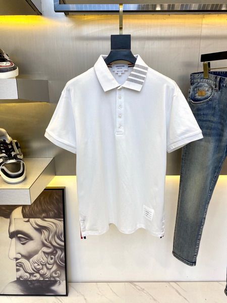 thom browne polo衫 2022新款 湯姆·布朗TB翻領短袖polo衫 MG1005款