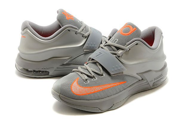 nike 杜兰特7代 独立日全明星战靴 男生低帮气垫球鞋 灰银色