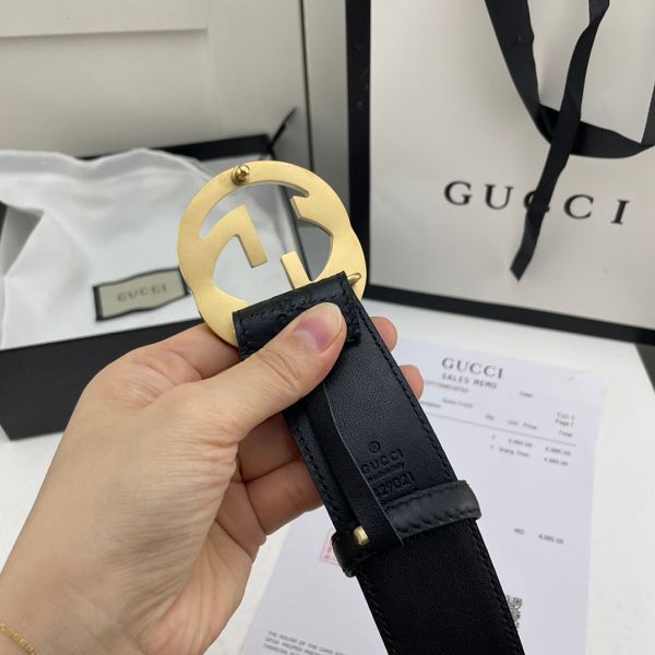 gucci皮帶 古馳2022新款 HF0523-11牛皮壓花紋時尚腰帶