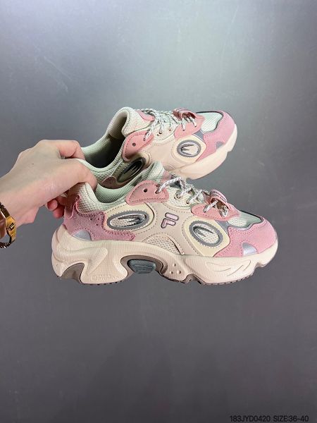 Fila Heritage Fluid 2022新款 山系血管系列復古老爹ins潮流女款慢跑鞋