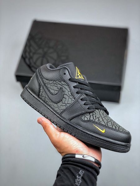 Nike Air Jordan 1 LOW SE 黑色 2025新款男女生低幫文化籃球鞋