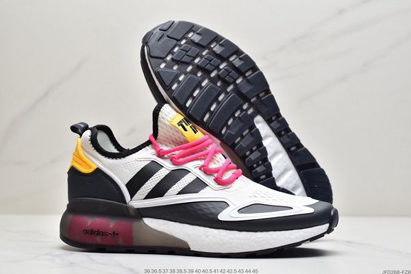 Adidas Originals ZX 2K Boost 2022新款 爆米花緩震男女款休閑運動跑鞋