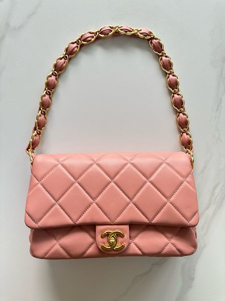 chanel包包 香奈兒2024新款手提包 ZJAS5176羊皮單肩斜挎包