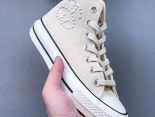 Converse x Stussy 1970s 2023新款 聯名小香風亞麻男女款高幫帆布鞋