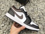 Air Jordan1 Low 2025新款男生低幫 黑棕色籃球鞋
