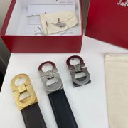 salvatore ferragamo皮帶 菲拉格慕2022新款 HF0522-5牛皮納帕紋時尚腰帶