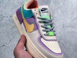 Nike Air Force 1 Shadow 2020新款 拼接馬卡龍女生復古休閒板鞋