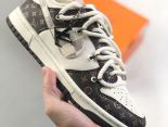 Nike SB Dunk Low 綁繩綁帶系列 LV聯名 男女款復古低幫休閒運動滑板板鞋