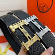 hermes皮帶 愛馬仕2022新款 HF032601頭層牛皮大象紋時尚腰帶